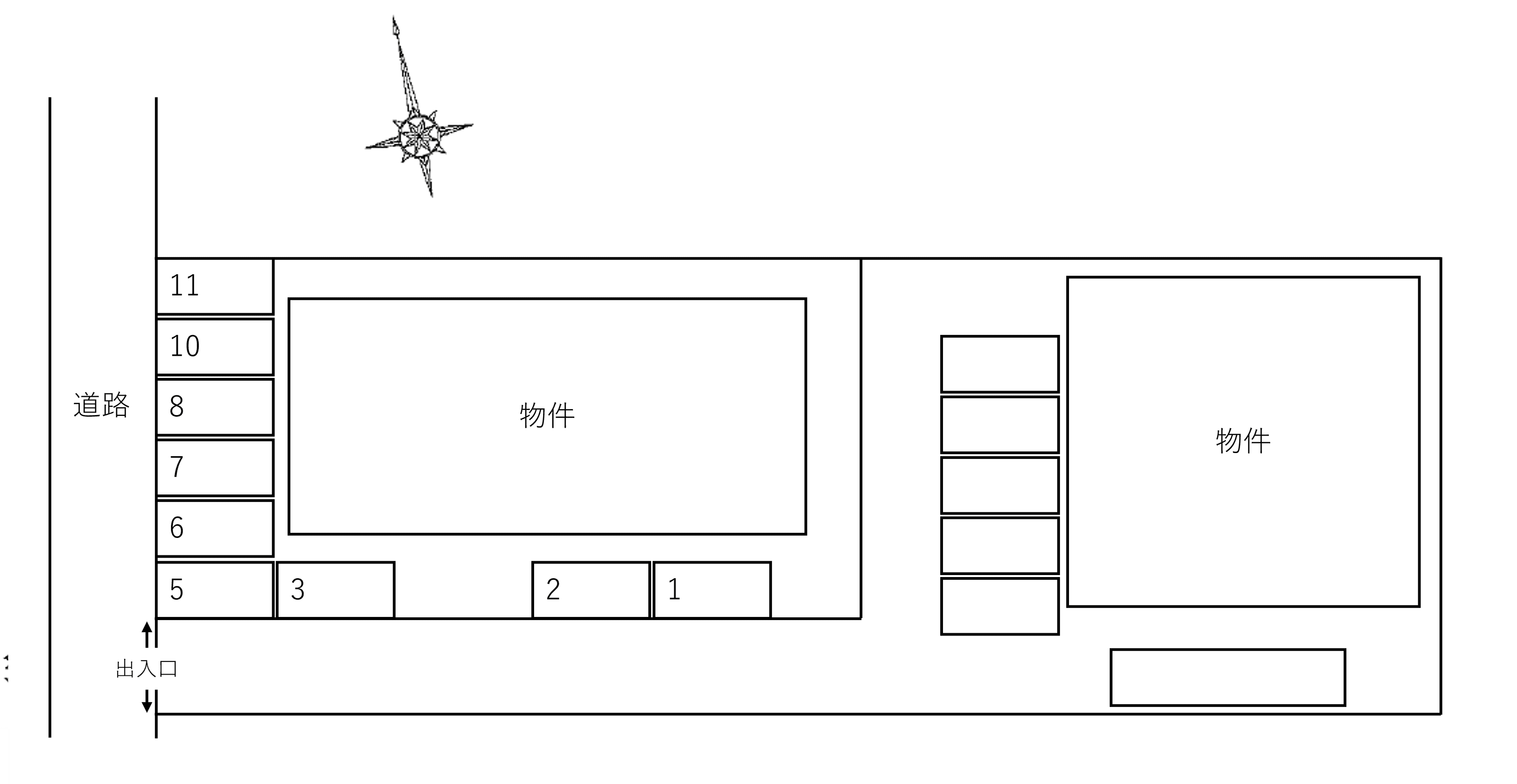 サクドーレ湘南の駐車配置図