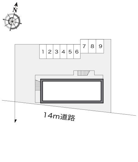 パークハイム(12666)の駐車配置図