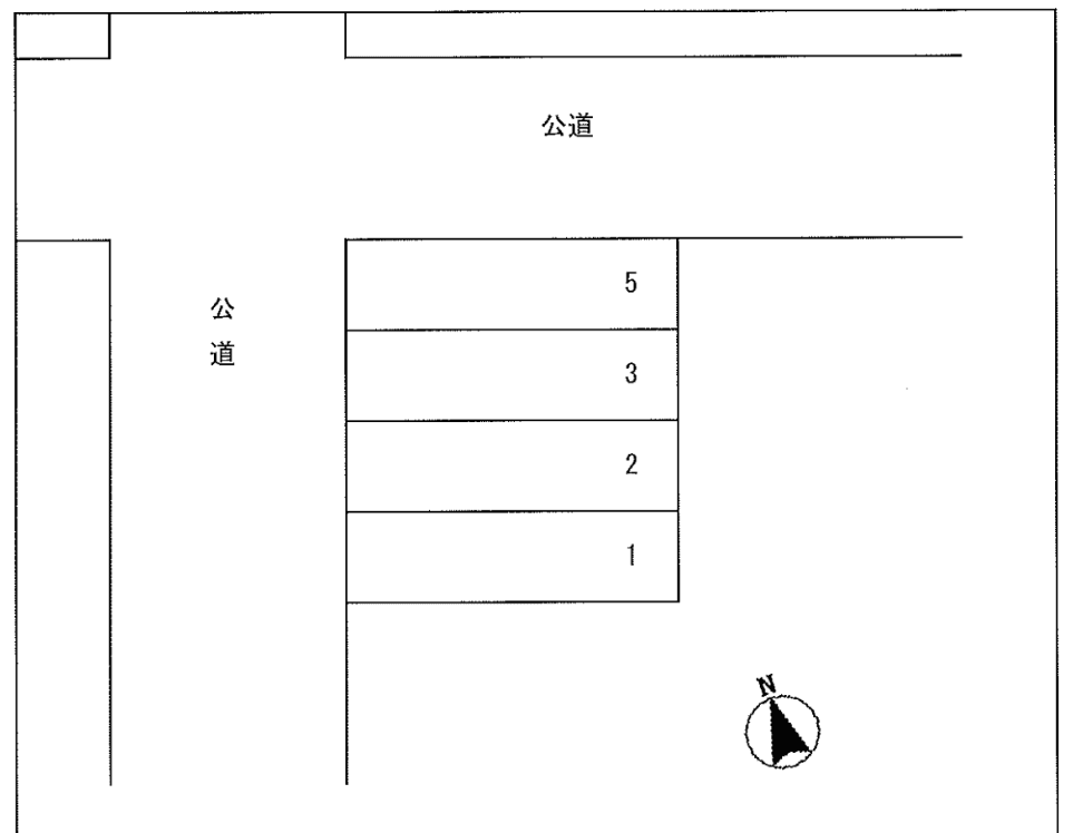 細井パーキングの駐車配置図