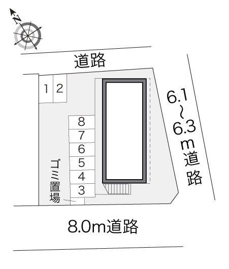 沙羅(18433)の駐車配置図