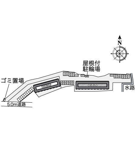 ピュアⅡ(35353)の駐車配置図