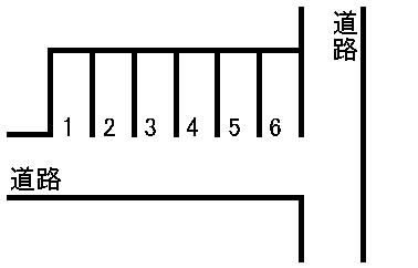 北窪駐車場の駐車配置図