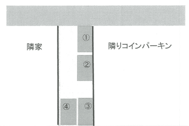 ＭＫ７駐車場の駐車配置図