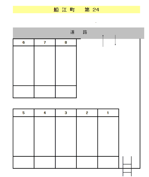 船江町1丁目第24の駐車配置図