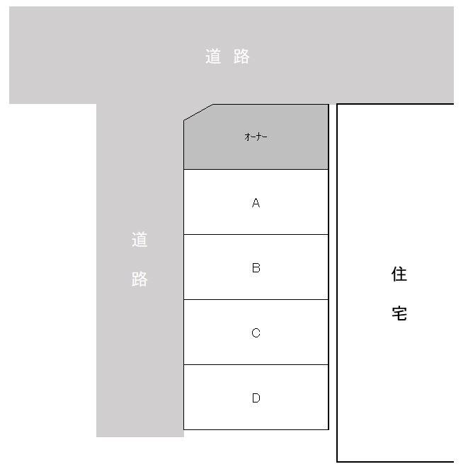 上領駐車場の駐車配置図