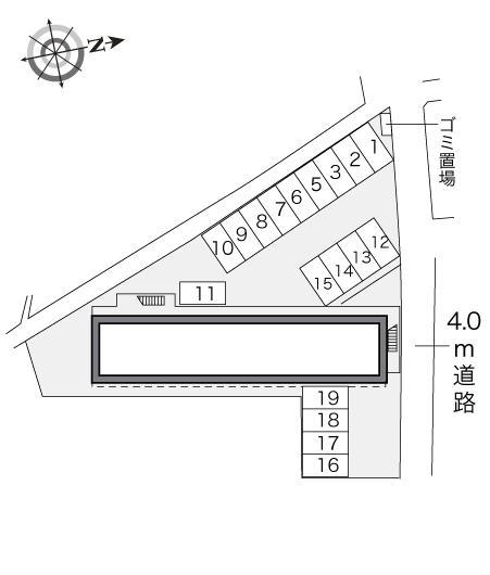 カミヨン(12049)の駐車配置図