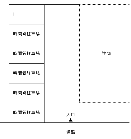 仁木パーキングの駐車配置図
