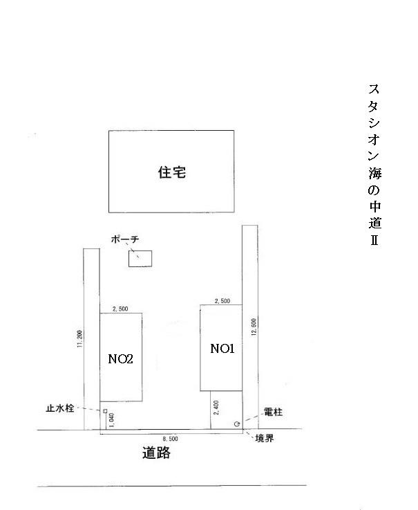 奈多1丁目浜﨑駐車場の駐車配置図