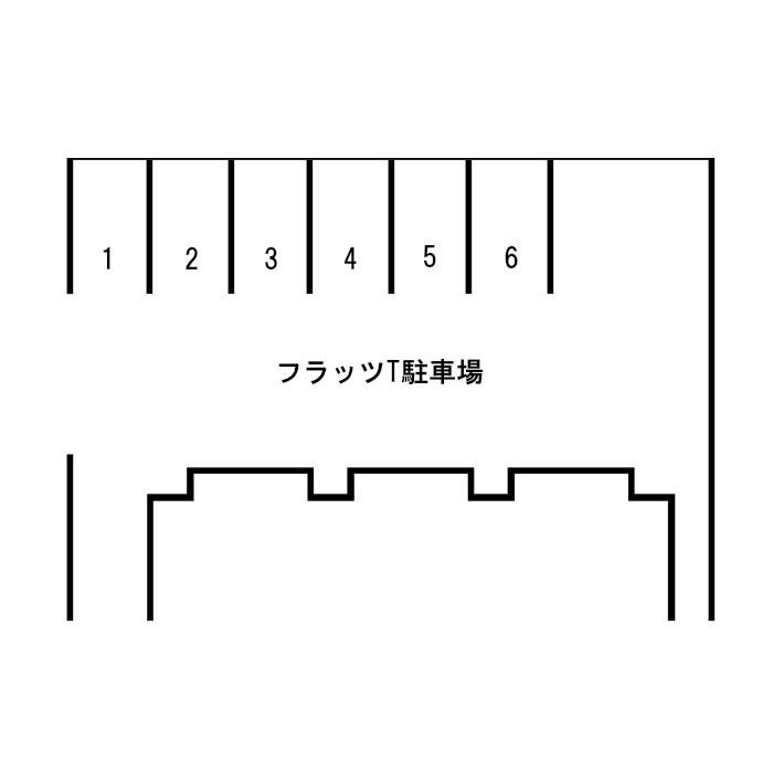 フラッツ・T駐車場の駐車配置図