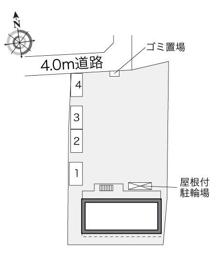 ヴィラ壱号館(29708)の駐車配置図