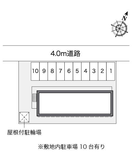サンハイム(25101)の駐車配置図