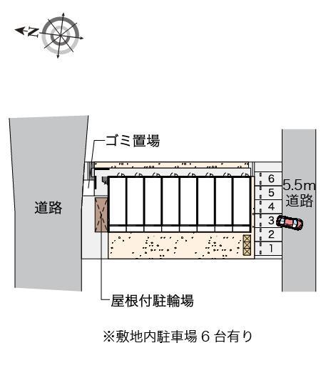 藤(53525)の駐車配置図