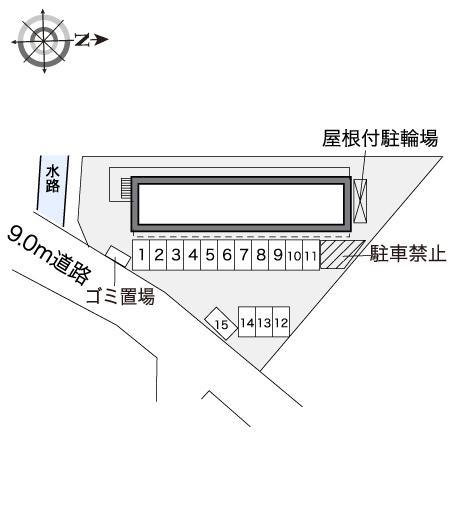 エスポワールⅡ(32123)の駐車配置図