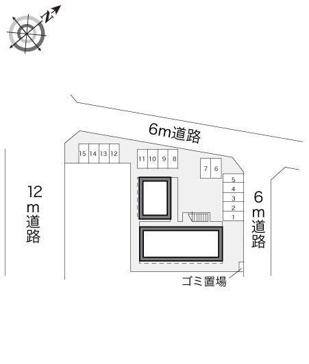 松楼(16961)の駐車配置図