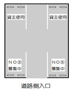 高柳様駐車場の駐車配置図