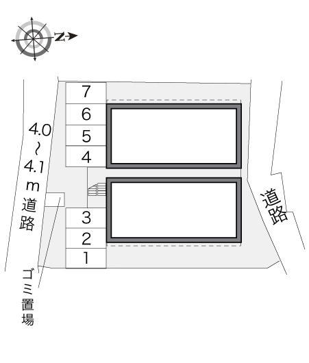 モレミ鳴門(20533)の駐車配置図
