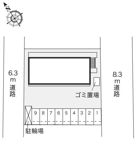 清崎(23704)の駐車配置図