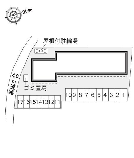 ポムドテール(34650)の駐車配置図