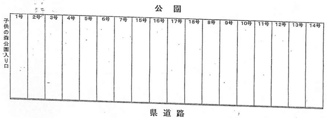 岩井八千代台北駐車場の駐車配置図