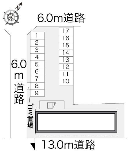 ベアージュ(18568)の駐車配置図
