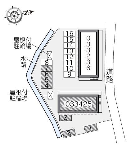 文(33425)の駐車配置図