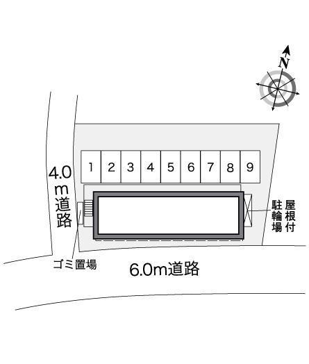 ウィング篠栗(27554)の駐車配置図