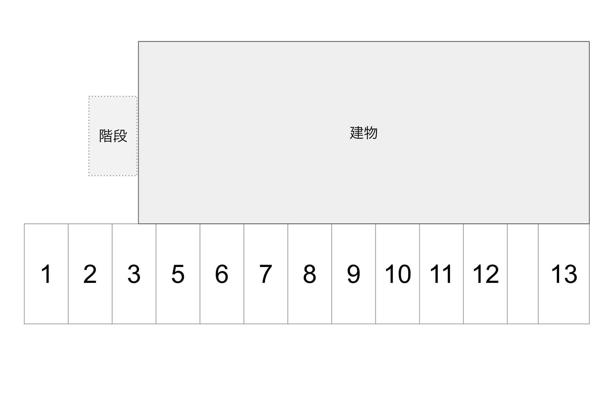 カーサエスペランサの駐車配置図
