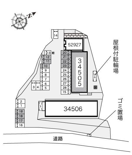 瑞穂Ⅰ(34505)の駐車配置図