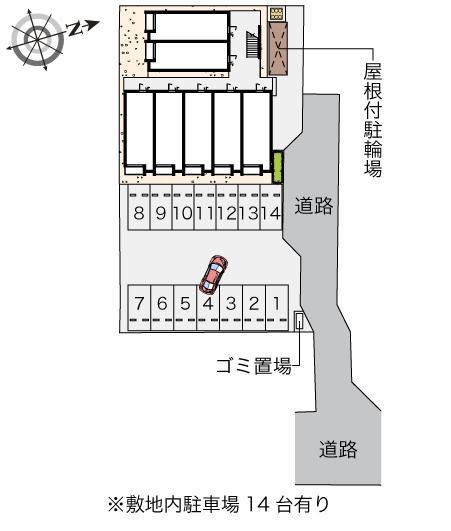 ミランダシュライン(58589)の駐車配置図
