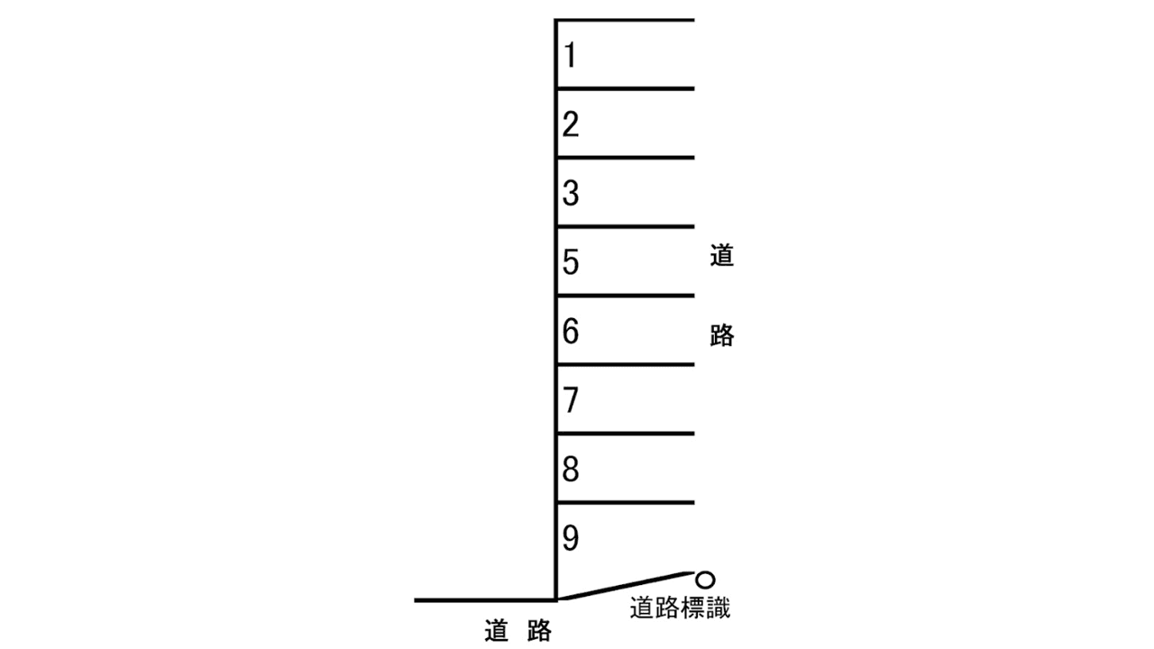 白鳥二丁目パーキングの駐車配置図