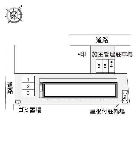 れいめい(40789)　敷地外駐車場の駐車配置図