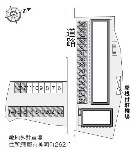 蒲郡(29860)の駐車配置図
