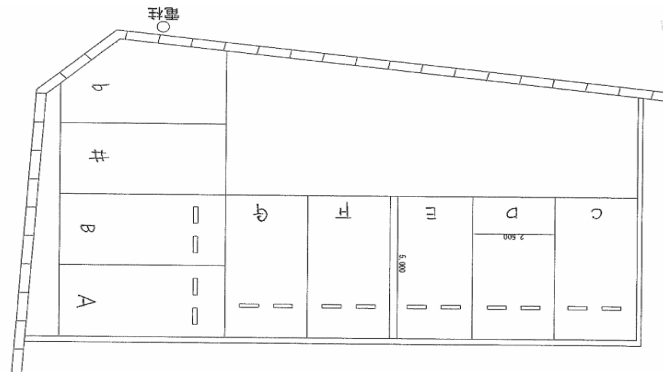 柊野駐車場の駐車配置図
