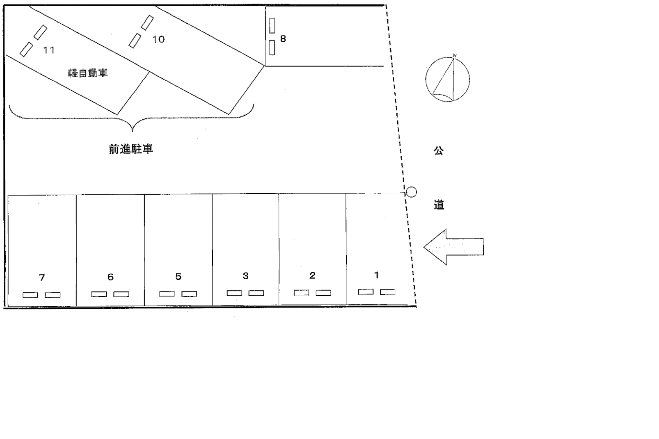 ３９３の駐車配置図