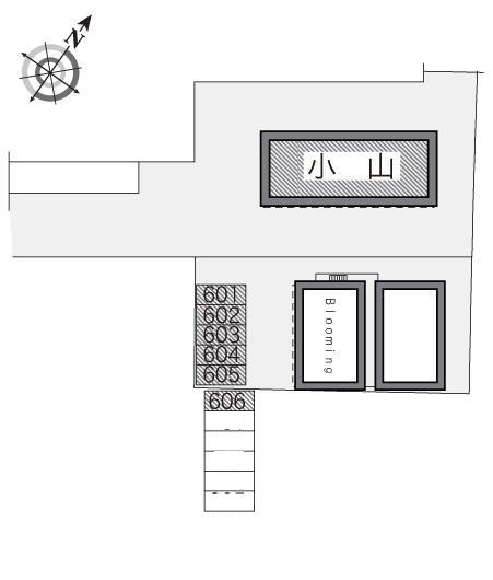 小山(14132)　敷地外駐車場の駐車配置図