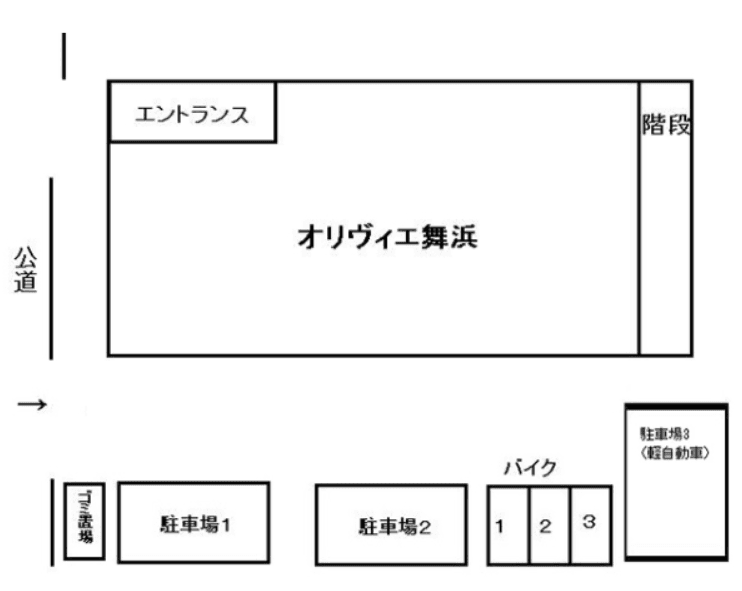 Olivier Maihama（オリヴィエ舞浜）の駐車配置図