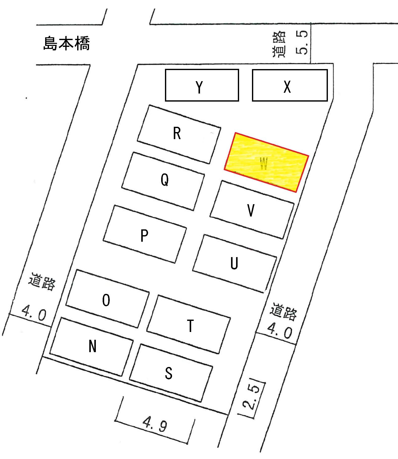 メゾンド石川台駐車場の駐車配置図