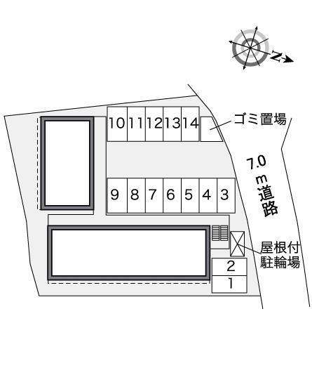 泉南ウィロー(35476)の駐車配置図