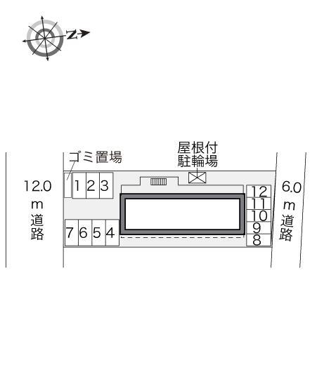 ハーヴェスト(32686)の駐車配置図