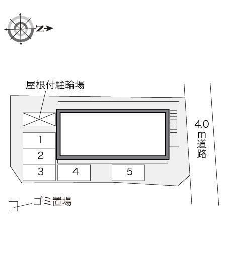 コートアベⅤ(31194)の駐車配置図