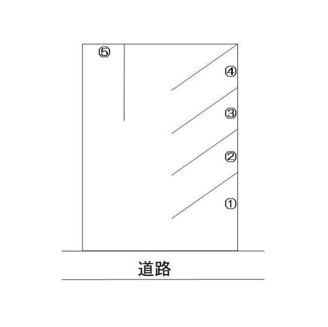 若栗駐車場の駐車配置図