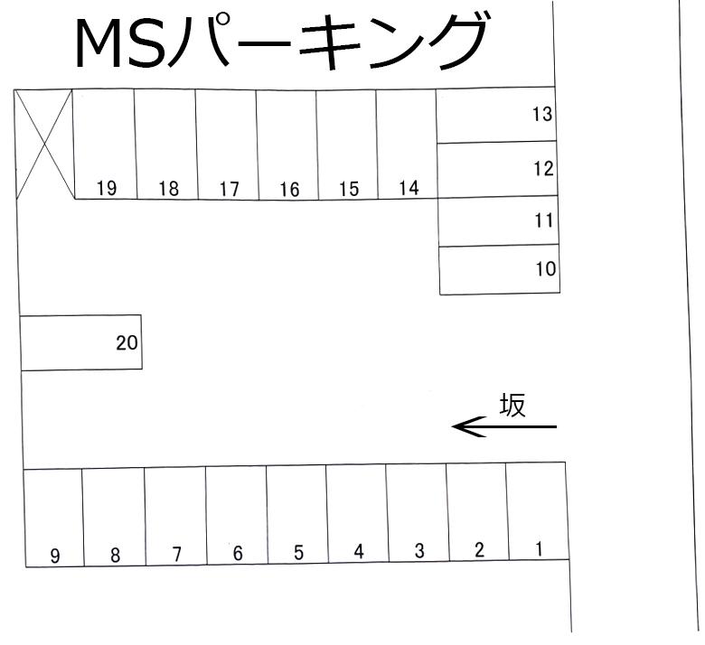 MSパーキングの駐車配置図