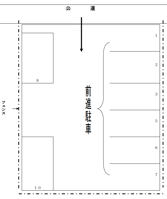 ８８７の駐車配置図