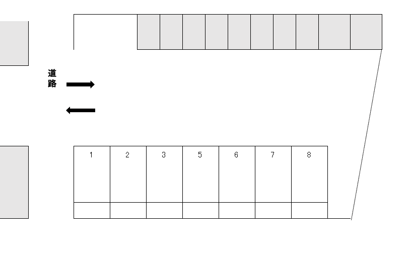 米原Ｔ駐車場の駐車配置図