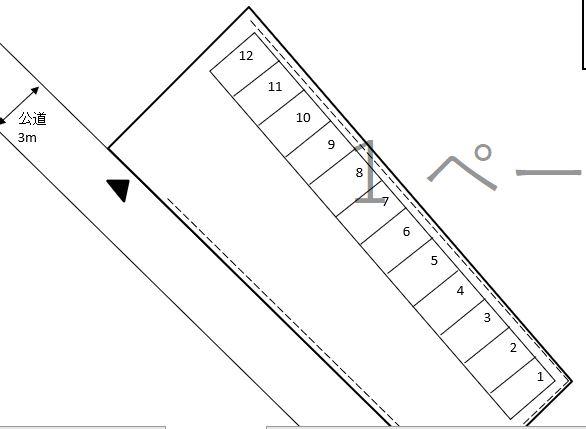 上和田2592パーキングの駐車配置図