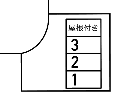 滝本駐車場の駐車配置図