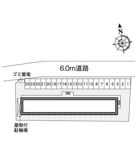 ブラン　Ｄｕｅ(27400)の駐車配置図