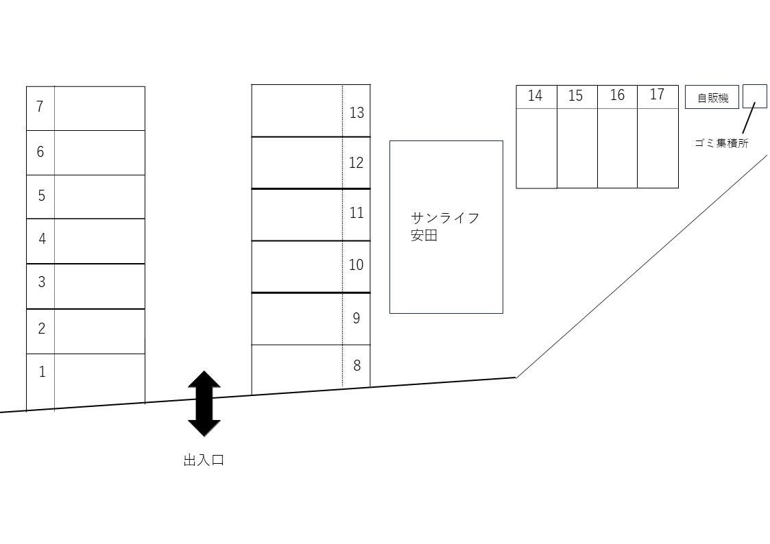 ノザワ第２０６駐車場の駐車配置図