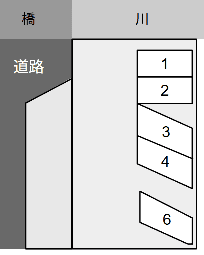 法勝寺町駐車場の駐車配置図