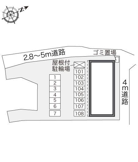 ママス＆パパス(13566)の駐車配置図